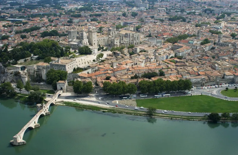 The medieval centre of Avignon, France