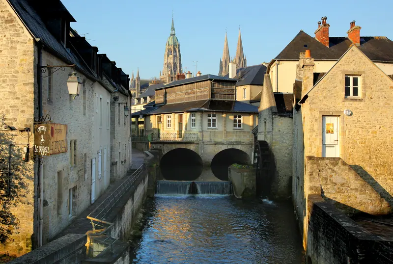 The medieval centre of Bayeux, France