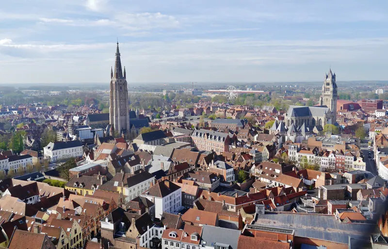 The medieval centre of Bruges, Belgium
