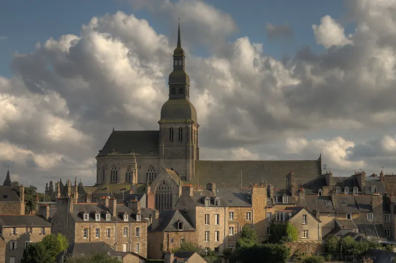 The medieval centre of Dinan, France