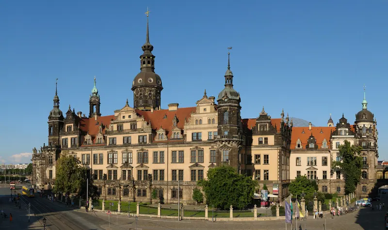 The medieval centre of Dresden, Germany