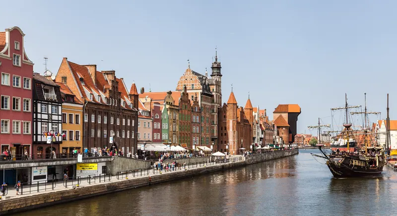 The medieval centre of Gdańsk, Poland
