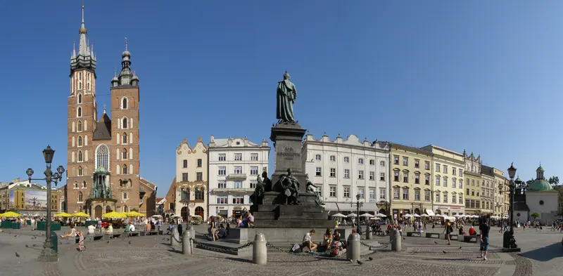 The medieval centre of Kraków, Poland