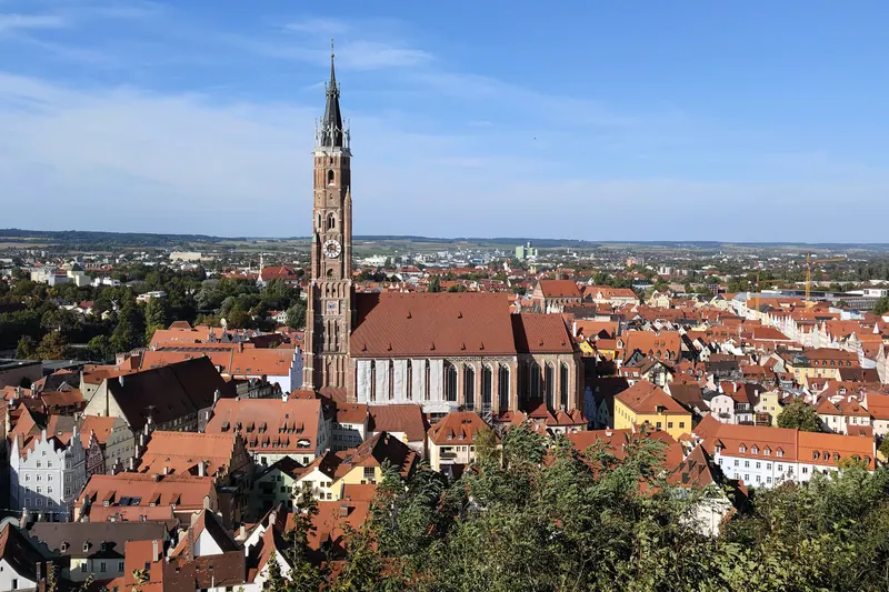 The medieval centre of Landshut, Germany