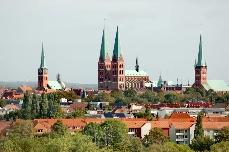 The medieval centre of Lübeck, Germany