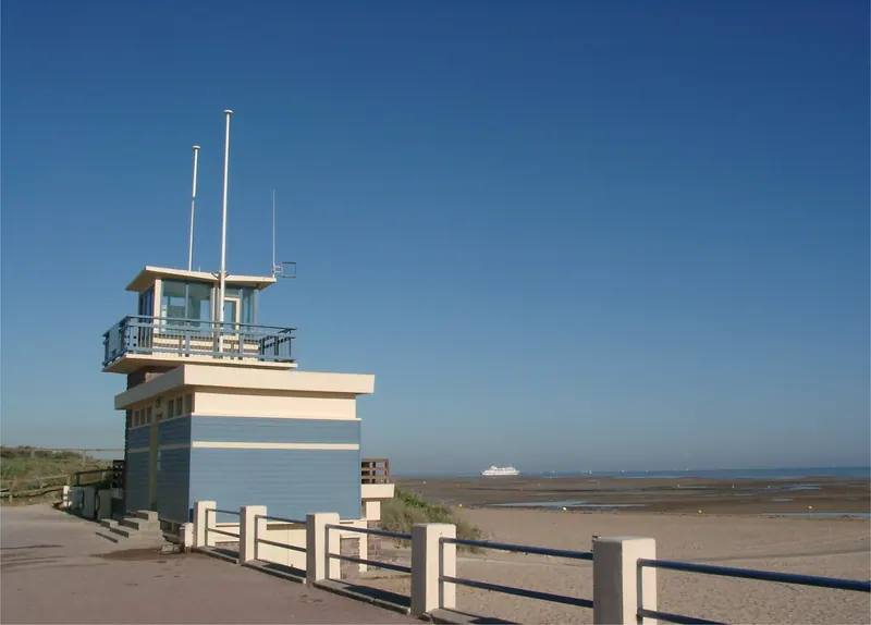 The medieval centre of Merville-Franceville-Plage, France