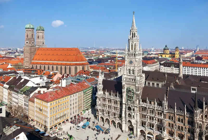 The medieval centre of Munich, Germany