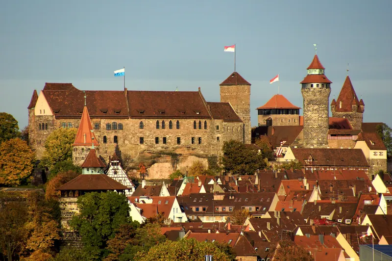 The medieval centre of Nuremberg, Germany