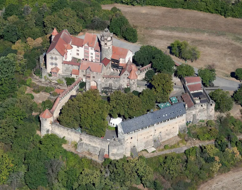 The medieval centre of Ronneburg, Germany