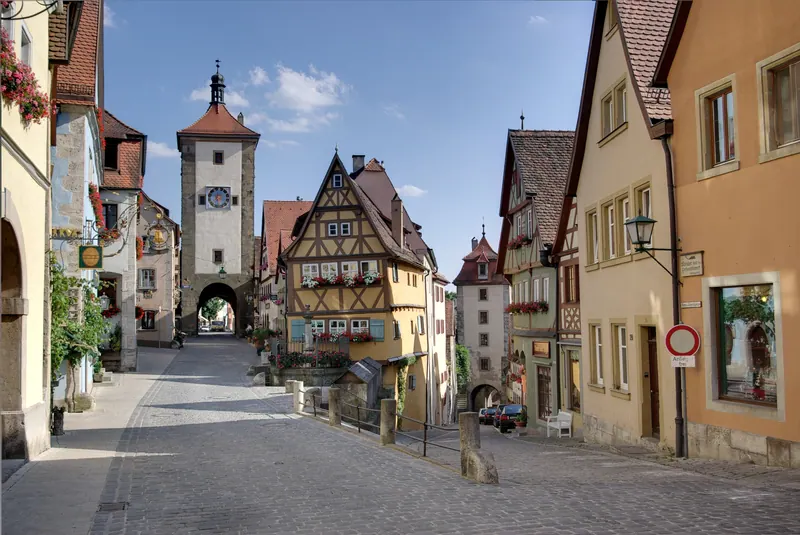 The medieval centre of Rothenburg ob der Tauber, Germany