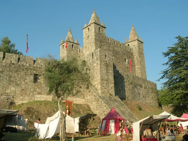 The medieval centre of Santa Maria da Feira, Portugal
