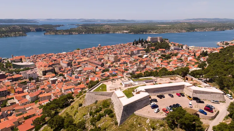 The medieval centre of Šibenik, Croatia