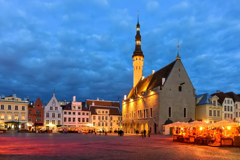 The medieval centre of Tallinn, Estonia