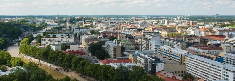 The medieval centre of Turku, Finland