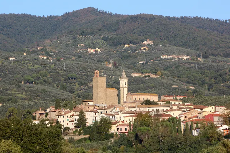 The medieval centre of Vinci, Italy