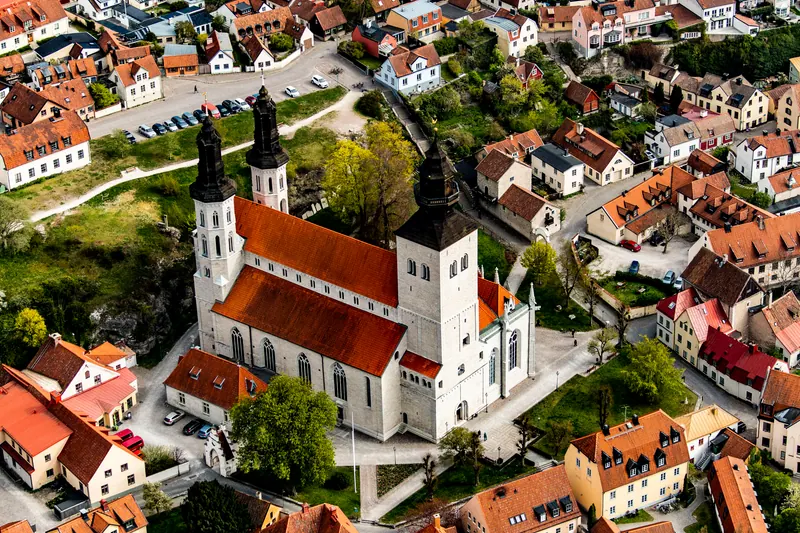 The medieval centre of Visby, Sweden