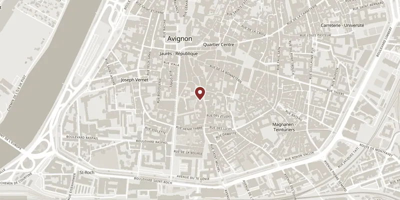 Map showing where Collégiale Saint-Didier is