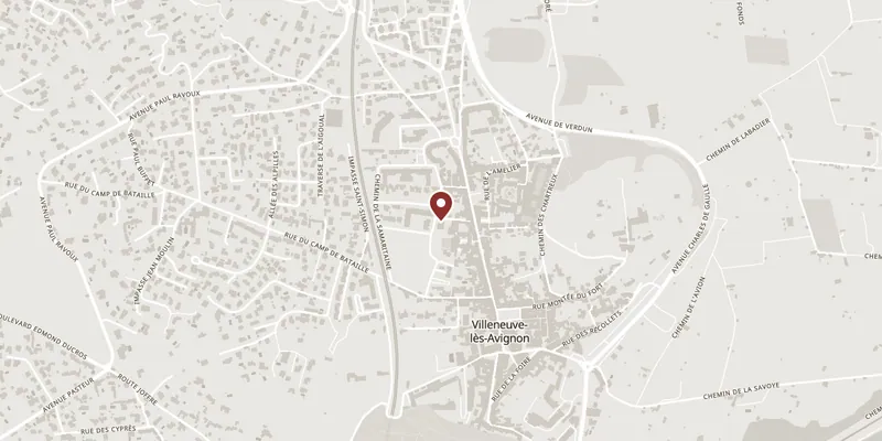 Map showing where Musée Pierre-de-Luxembourg is