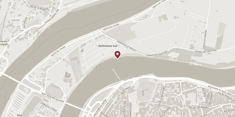 Map showing where Pont Saint-Bénézet is