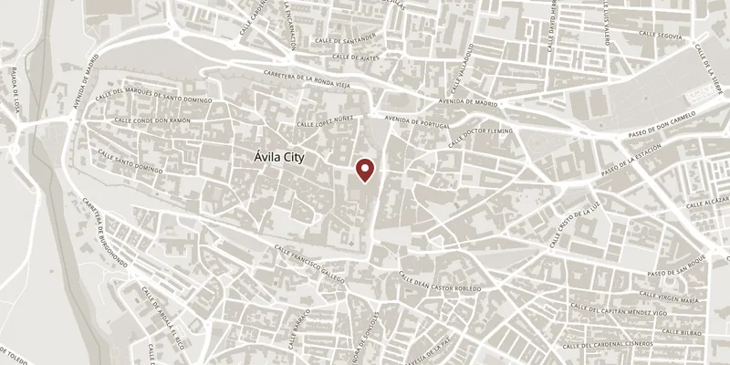 Map showing where Cathedral of El Salvador is