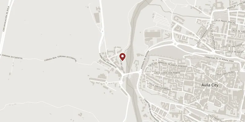 Map showing where El Molino de la Losa is