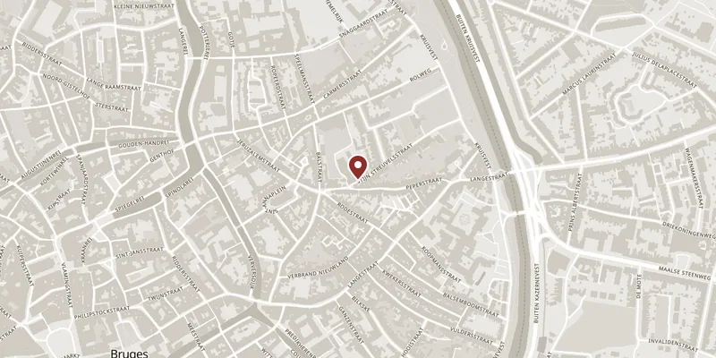 Map showing where Adornes Estate and the Jerusalem Chapel is