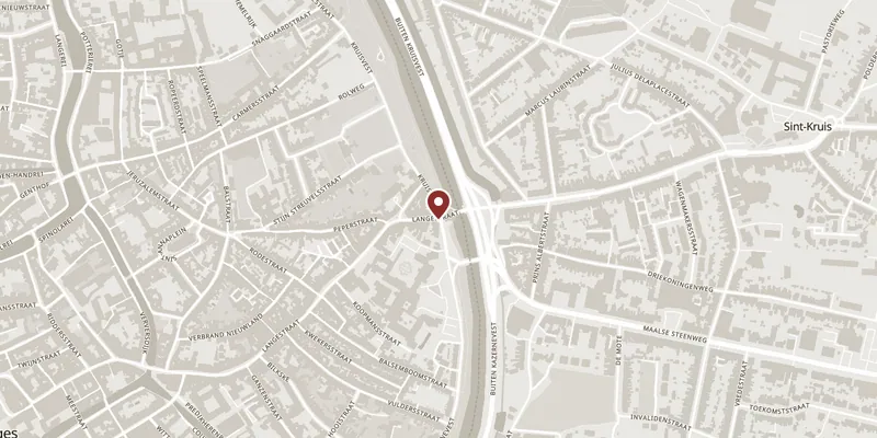 Map showing where The city ramparts and the four gates is