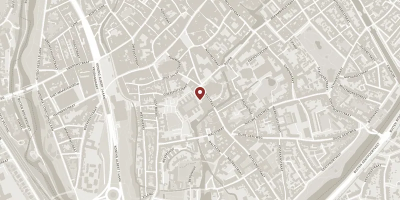 Map showing where Museum Sint-Janshospitaal is
