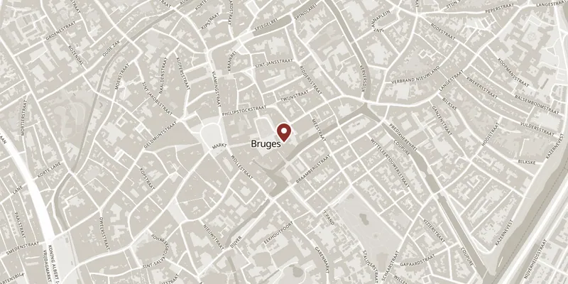 Map showing where Stadhuis and the Gothic Hall is