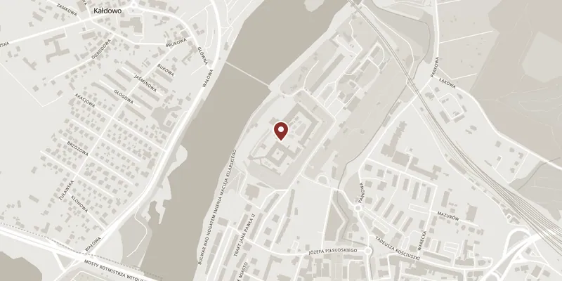 Map showing where Malbork Castle is