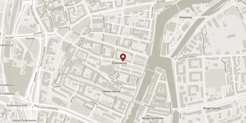 Map showing where Mariacka Street is