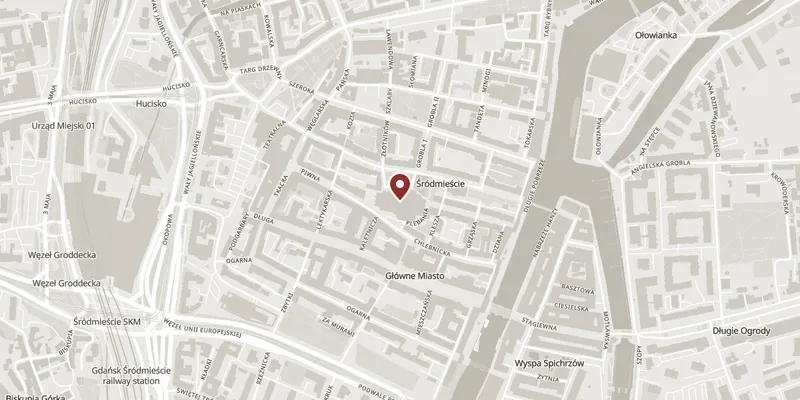 Map showing where St Mary's Basilica is