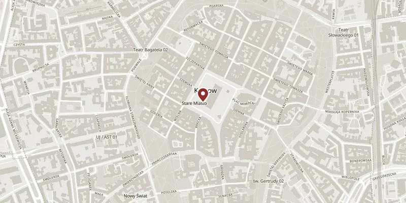 Map showing where Town Hall Tower is