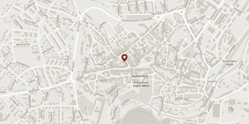Map showing where Stone House and its lapidarium is