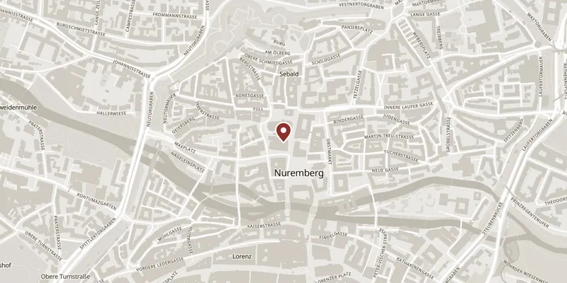 Map showing where St Sebald is