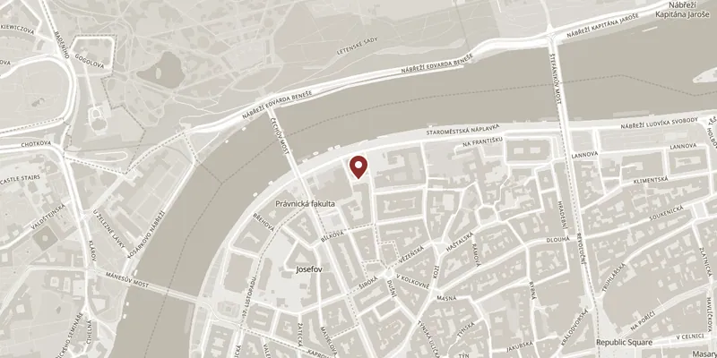 Map showing where Convent of St Agnes of Bohemia is