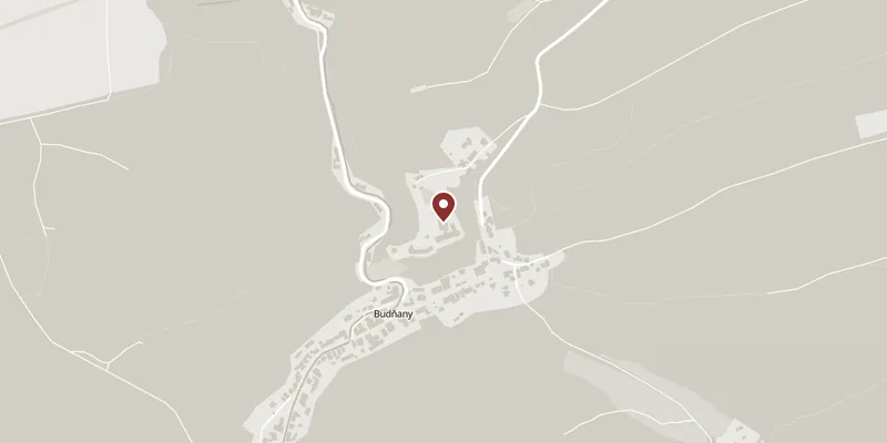 Map showing where Karlštejn Castle is
