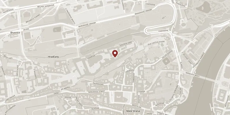 Map showing where St George's Basilica is