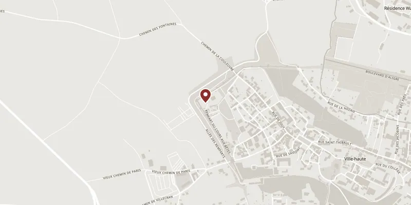 Map showing where Les Aigles des Remparts is
