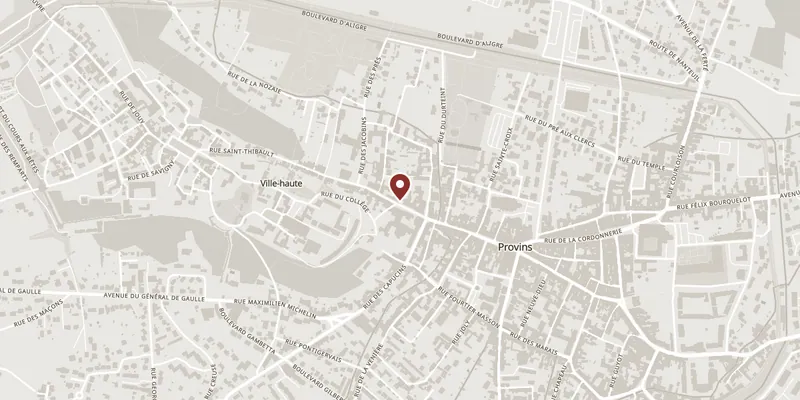 Map showing where Le Banquet des Troubadours is