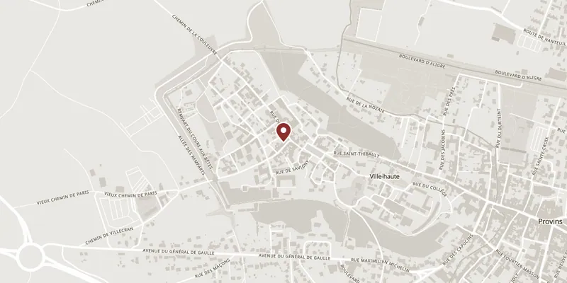 Map showing where Grange aux Dîmes is