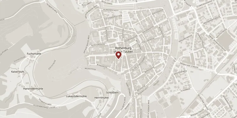 Map showing where The Rathaus Tower is