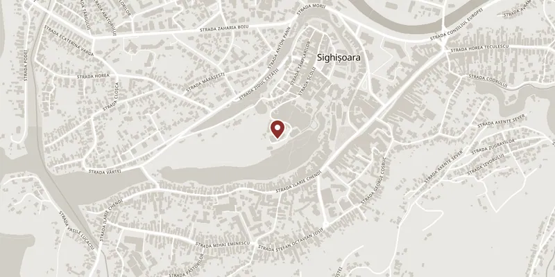 Map showing where The Church on the Hill and the Scholars' Stair is