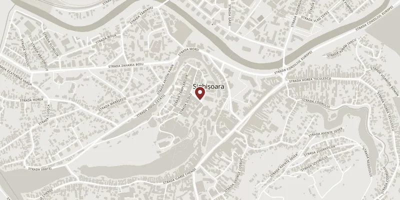 Map showing where Casa Vlad Dracul is