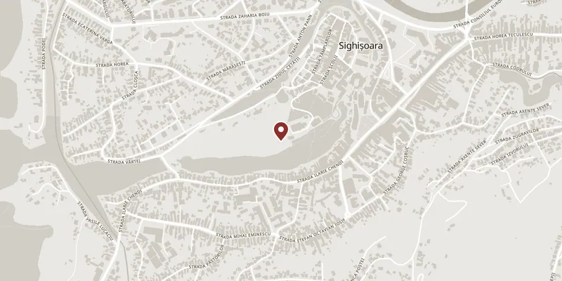 Map showing where The Saxon cemetery on the hill is