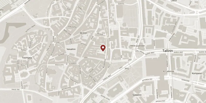 Map showing where Dominican Convent 1246 (the Claustrum) is
