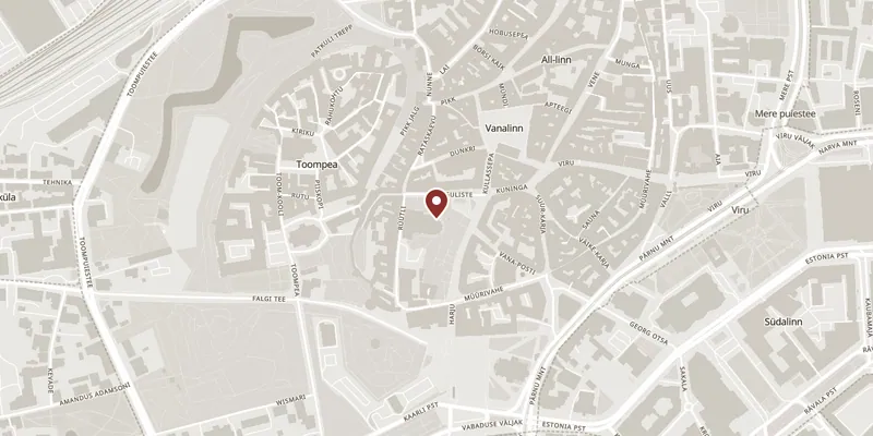 Map showing where Niguliste Museum (St Nicholas' Church) is
