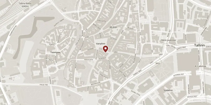 Map showing where Olde Hansa is