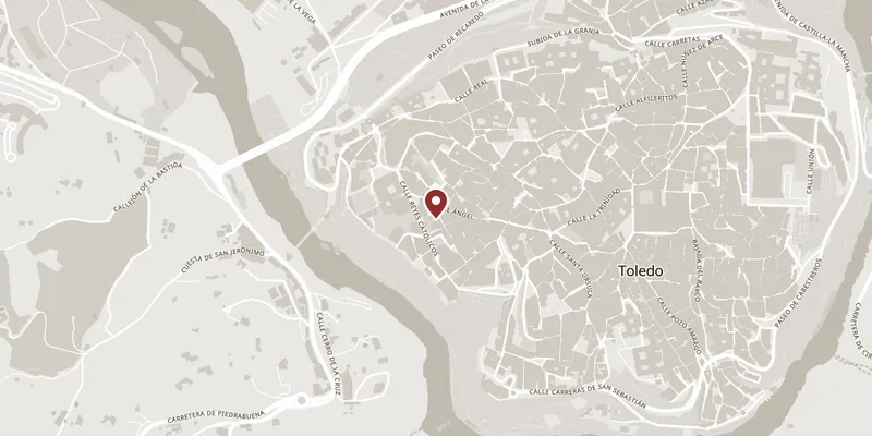 Map showing where Iglesia de Santo Tomé is