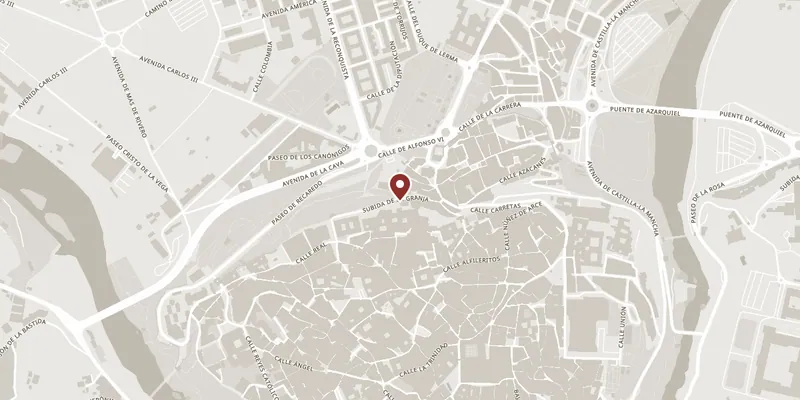 Map showing where Mezquita del Cristo de la Luz is